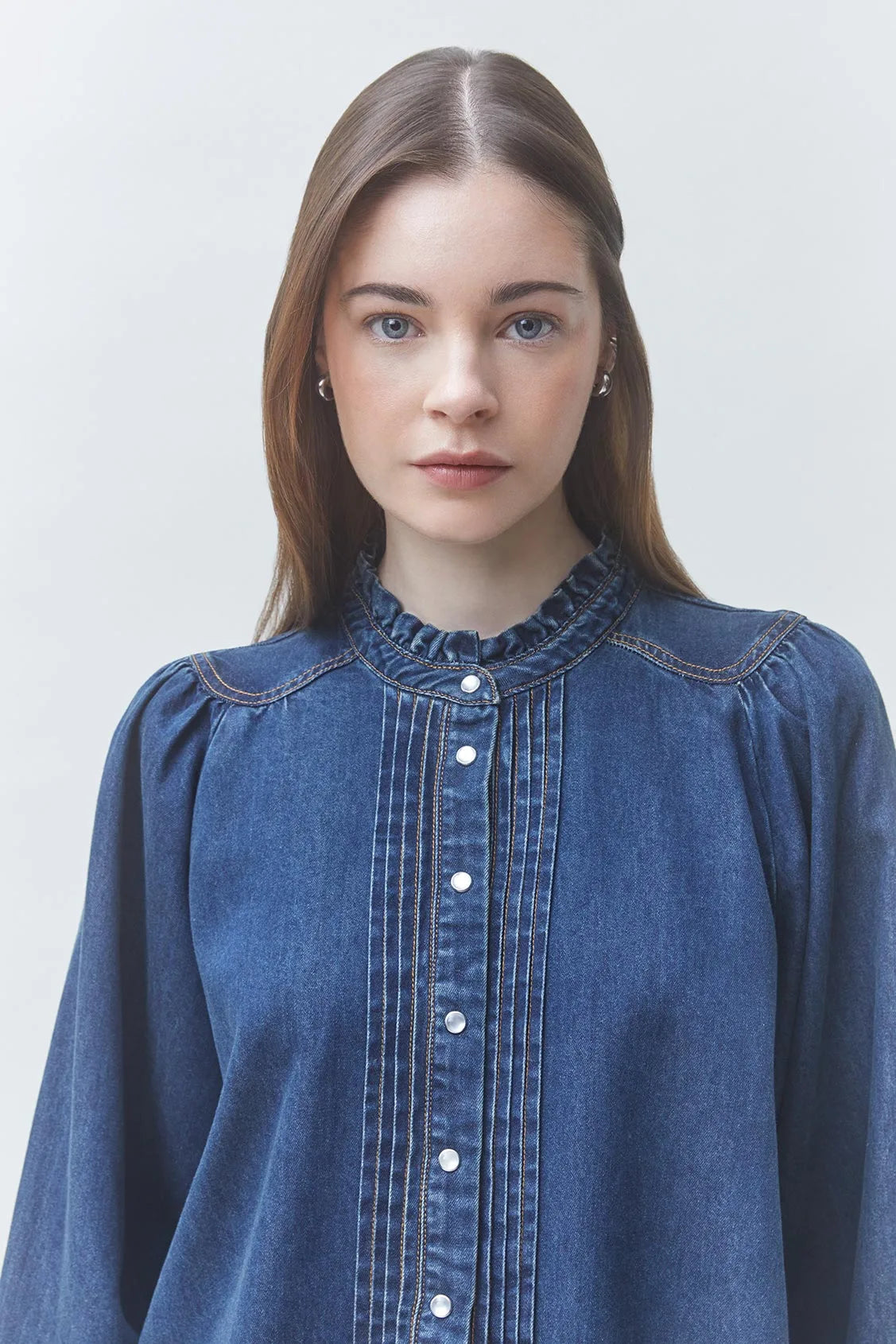 Suncoo Lizzy Blouse - Denim