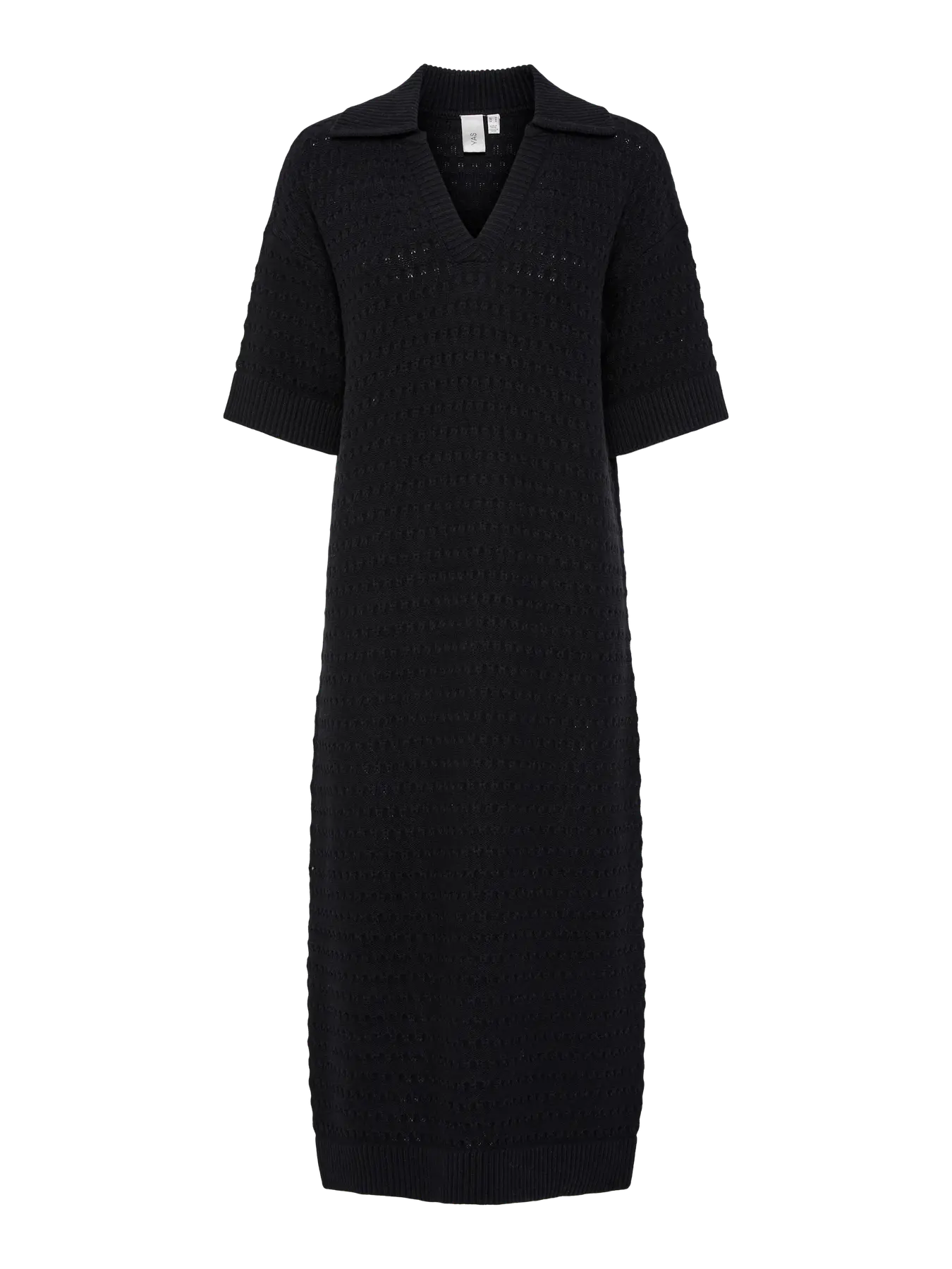Yas Cibyl Midi Knit Dress - Black