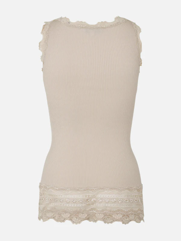 Rosemunde Benita Silk Lace Top - Cacao