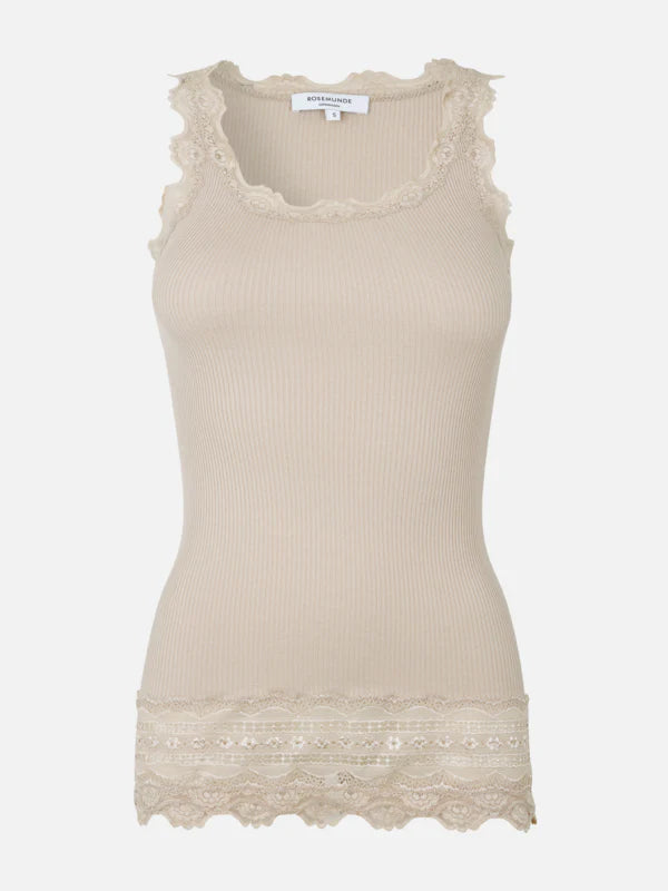 Rosemunde Benita Silk Lace Top - Cacao
