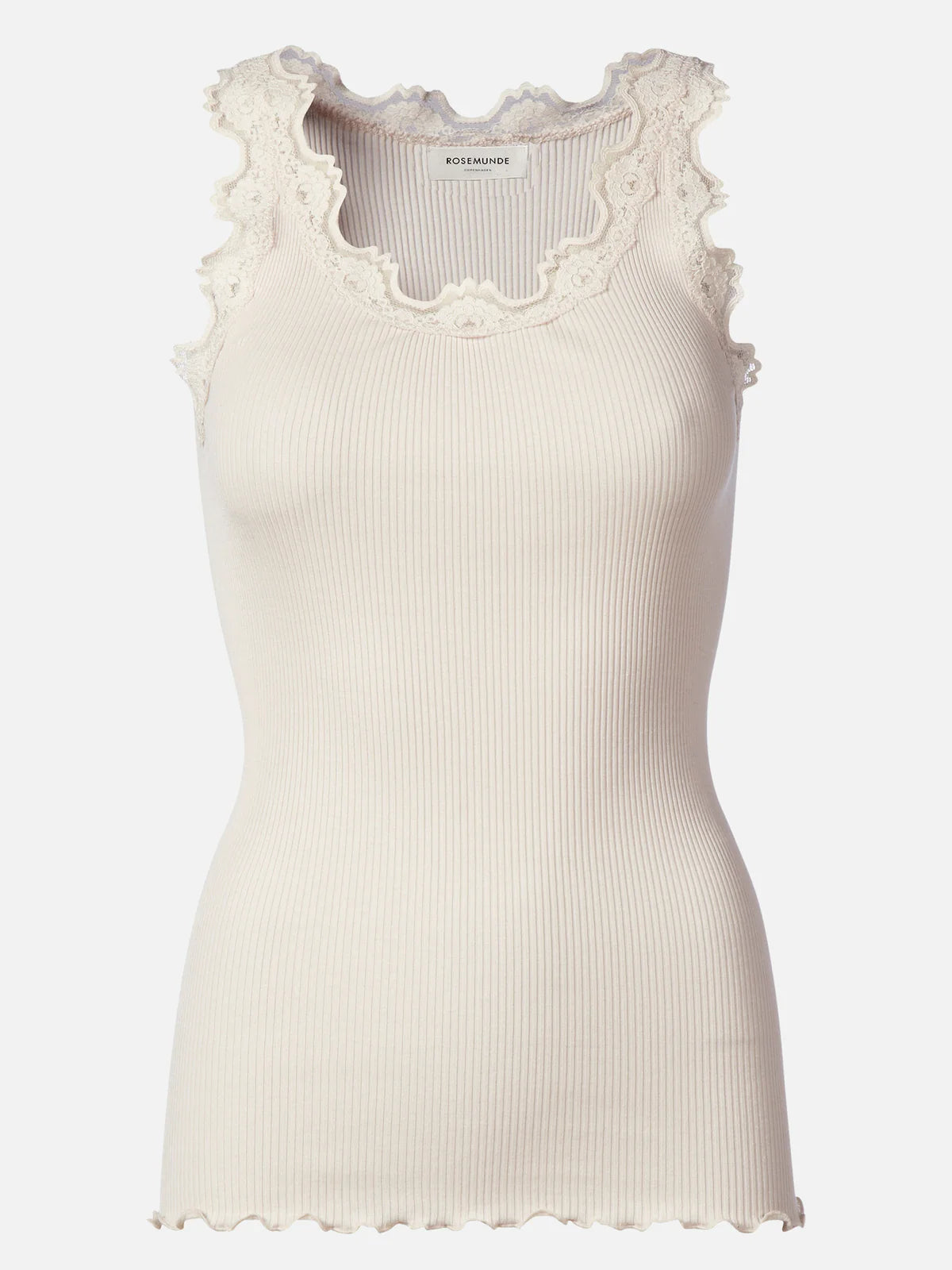 Rosemunde Babette Silk Vest - Soft Powder
