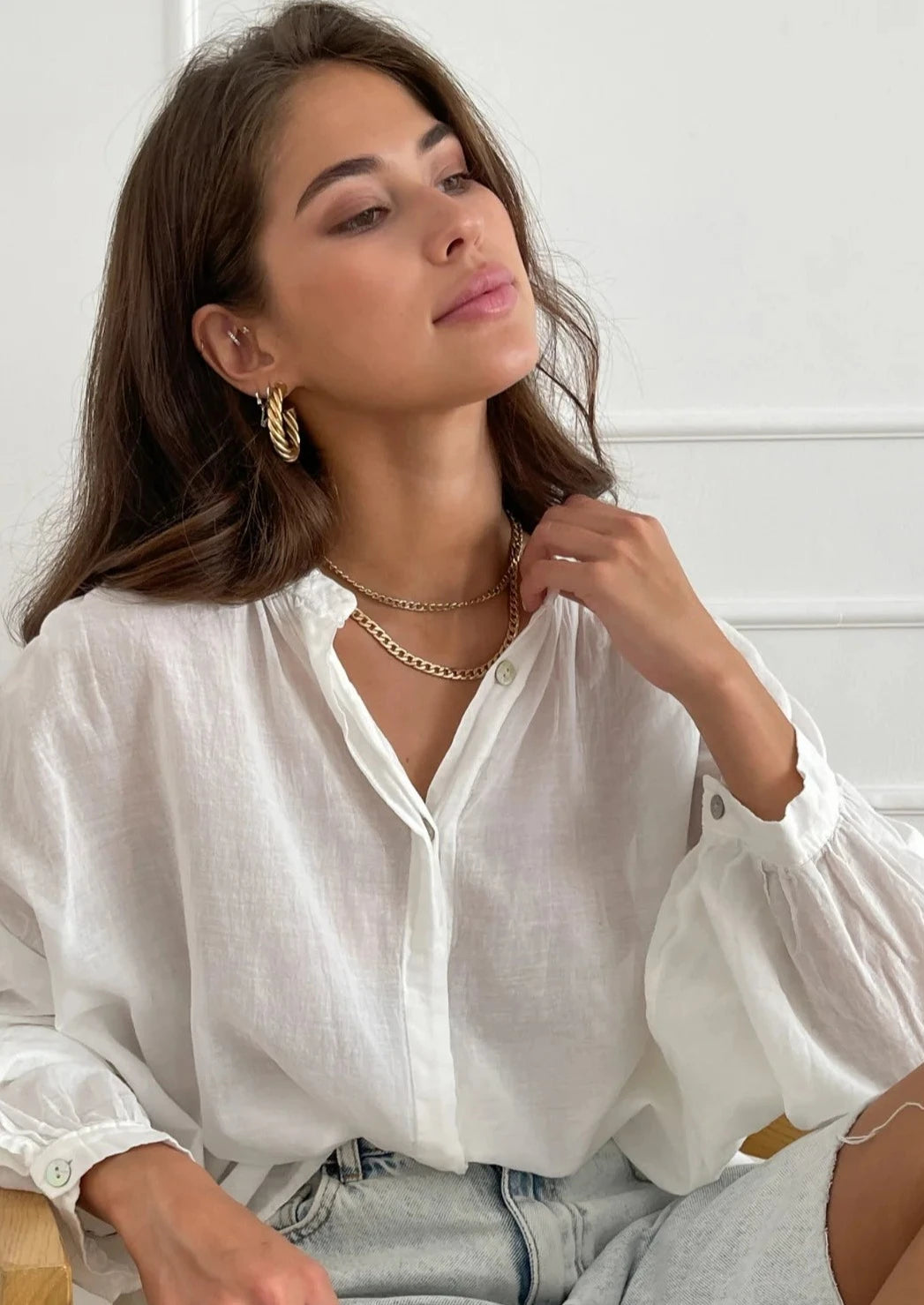 Charli Maya Blouse - White