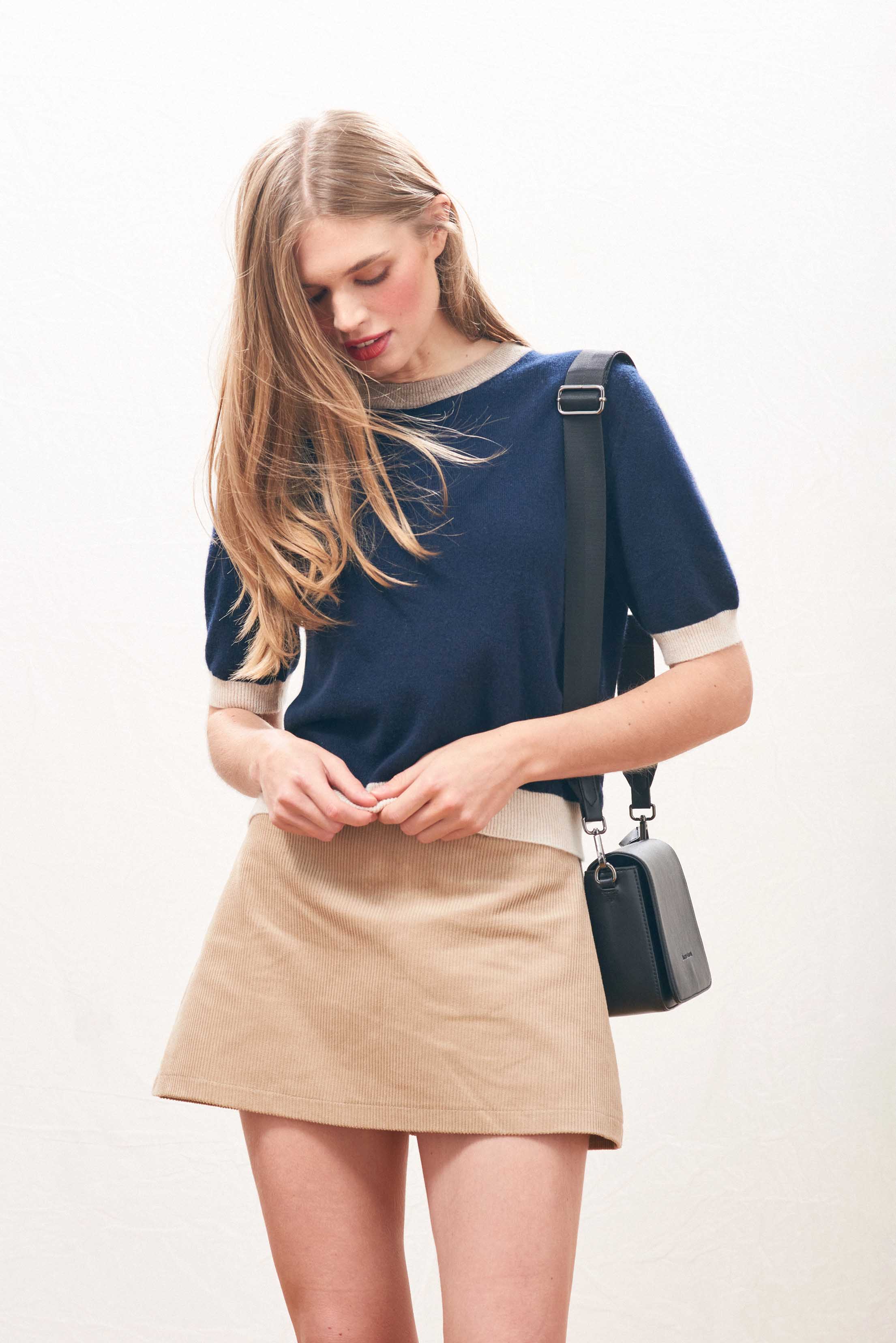 Jumper 1234 Many Contrast Tee - Navy