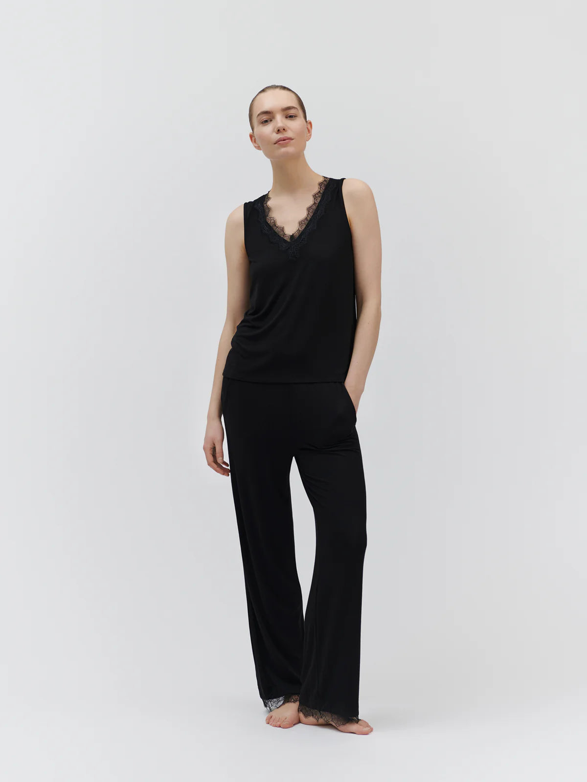 Rosemunde Billie Lace Vest - Black