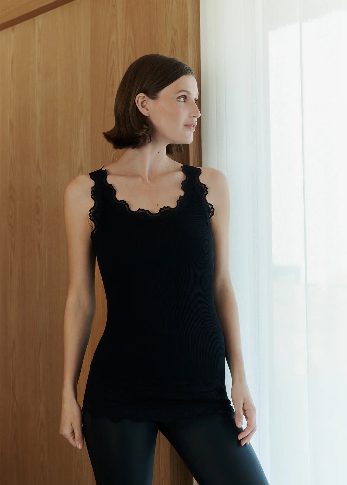 Rosemunde Benita Silk lace Top - Black