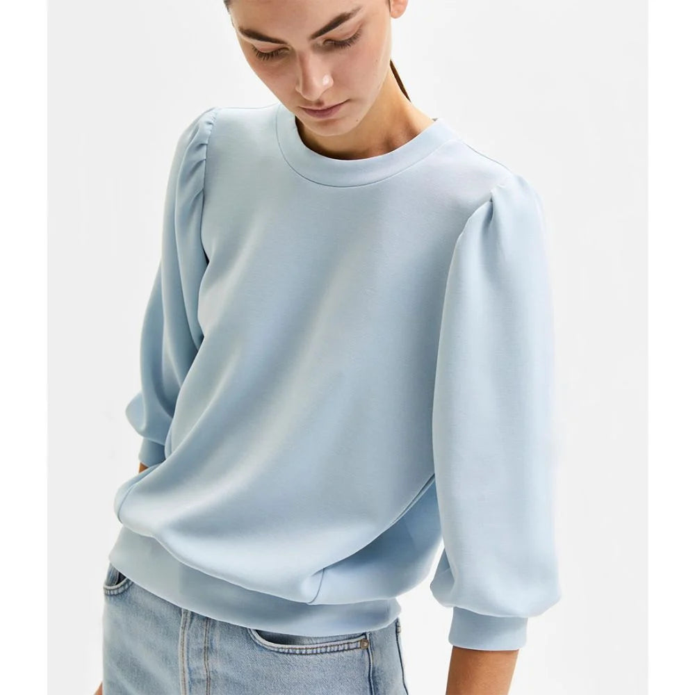 Selected Femme Tenny Sweatshirt - Cashmere Blue