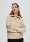 Selected Femme Lulu Half Zip - Birch