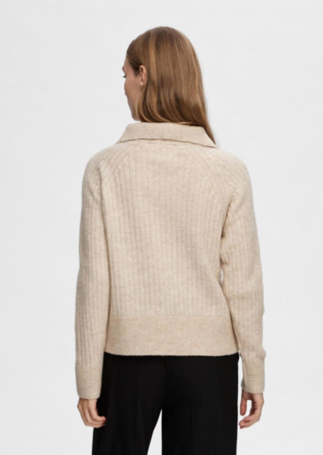 Selected Femme Lulu Half Zip - Birch