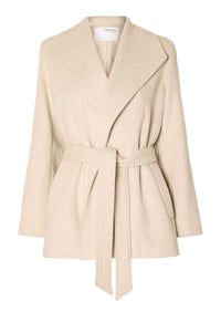 Selected Femme Rosa Coat - Sandshell