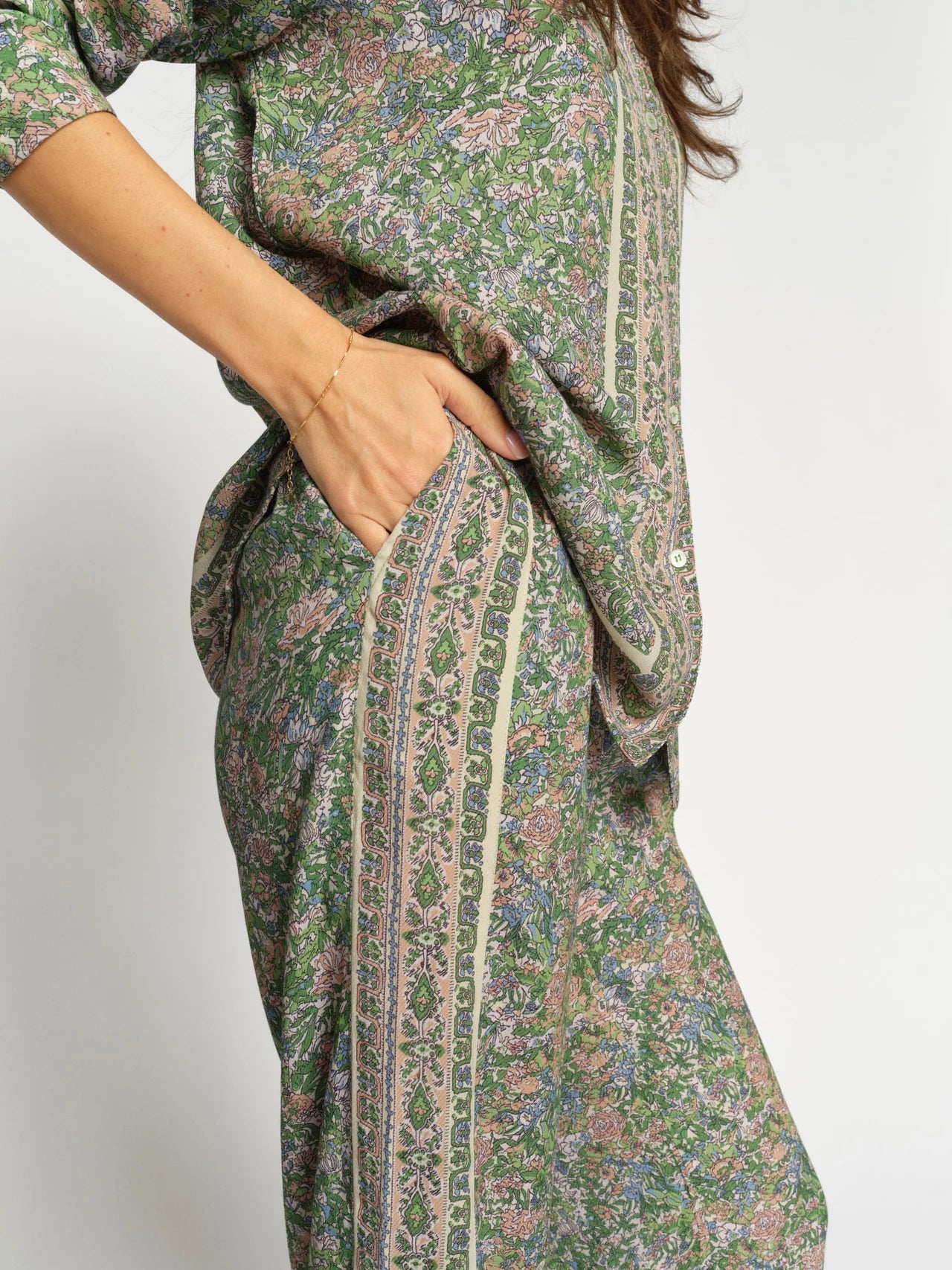 Mos Mosh Flowish Pant - Green