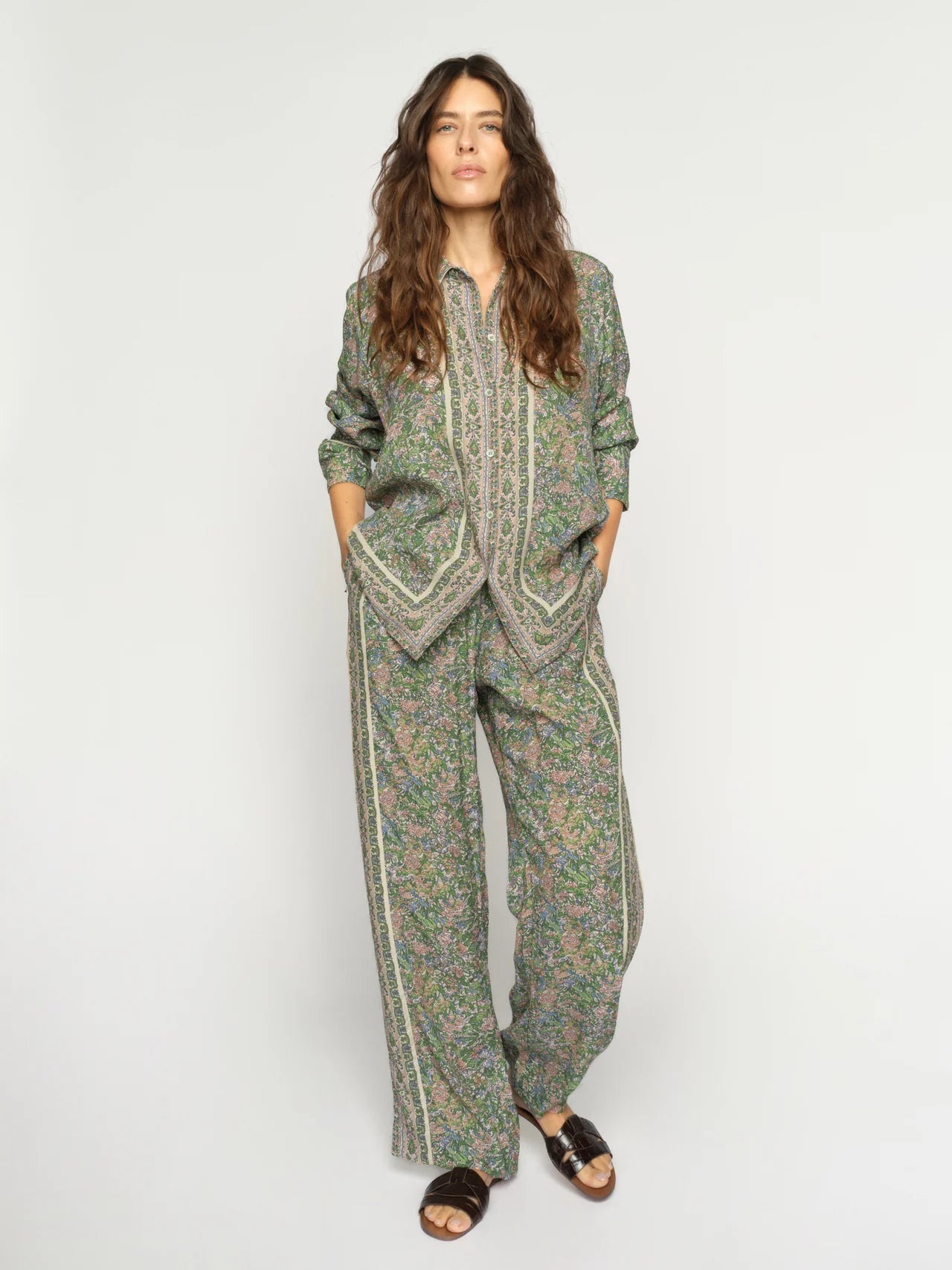 Mos Mosh Flowish Shirt - Green