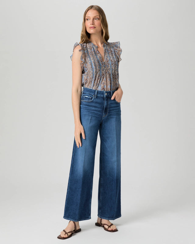 Paige Anessa 31" Wide Leg Jean - Dresden