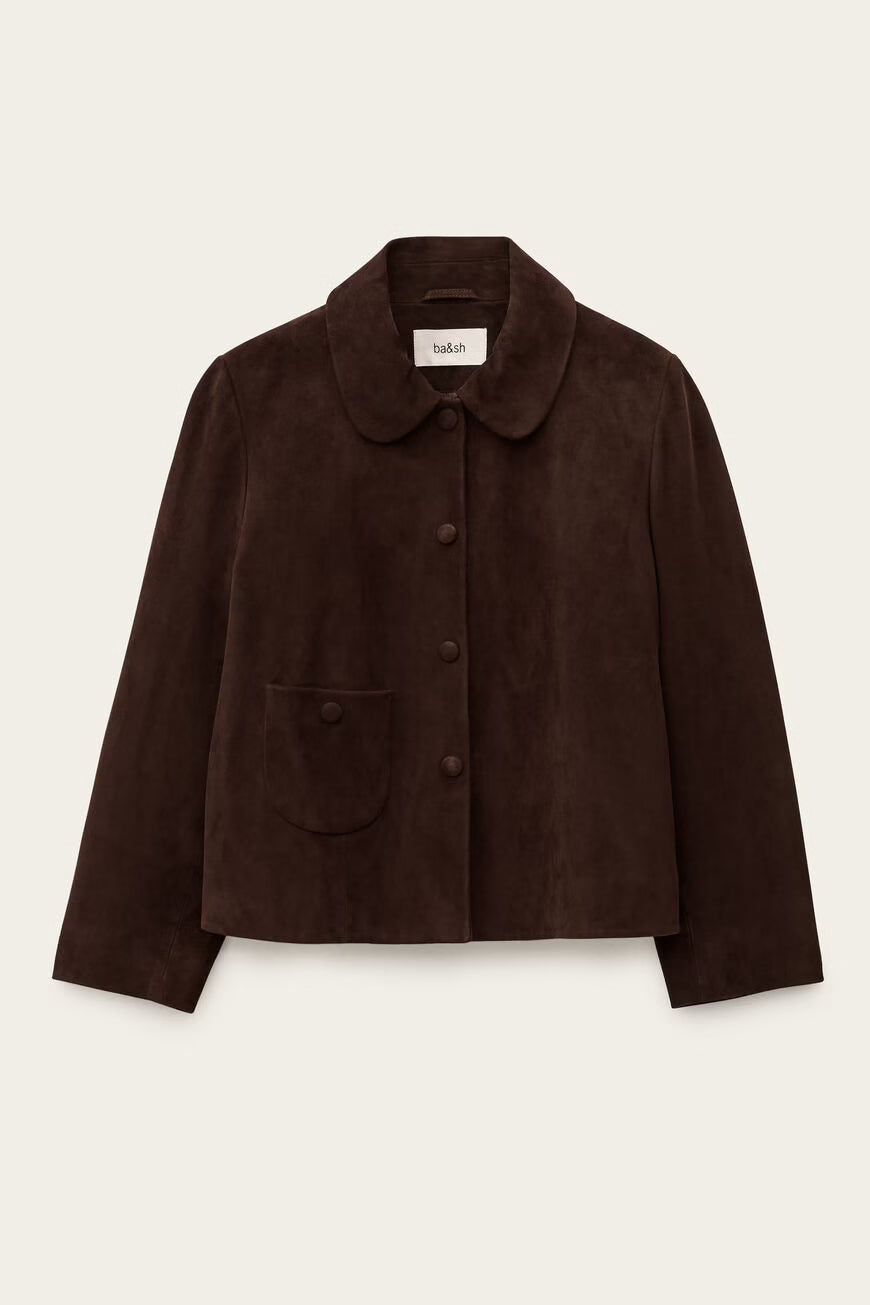 Ba&Sh Milas Suede Jacket - Brown