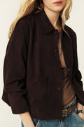 Ba&Sh Milas Suede Jacket - Brown