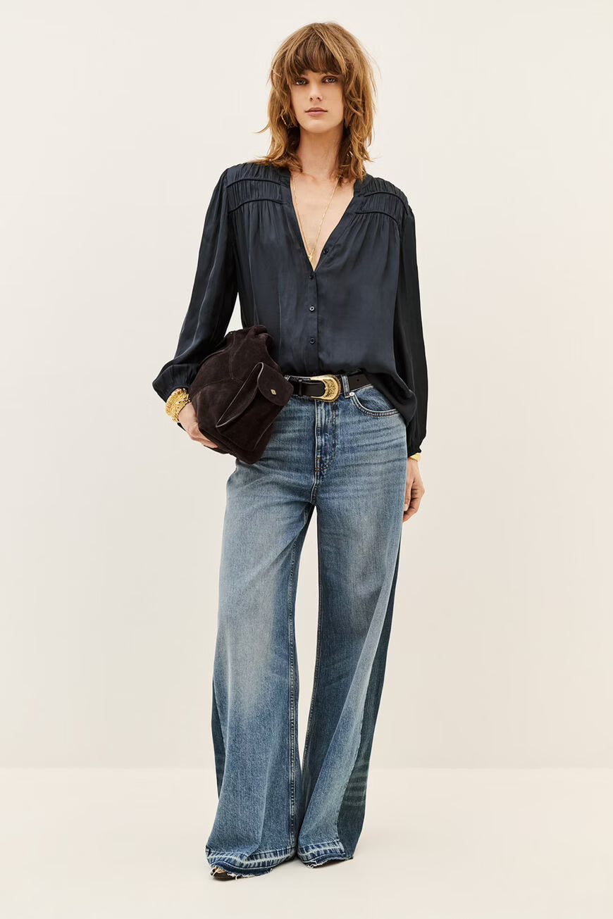 Ba&Sh Cessia Blouse - Navy