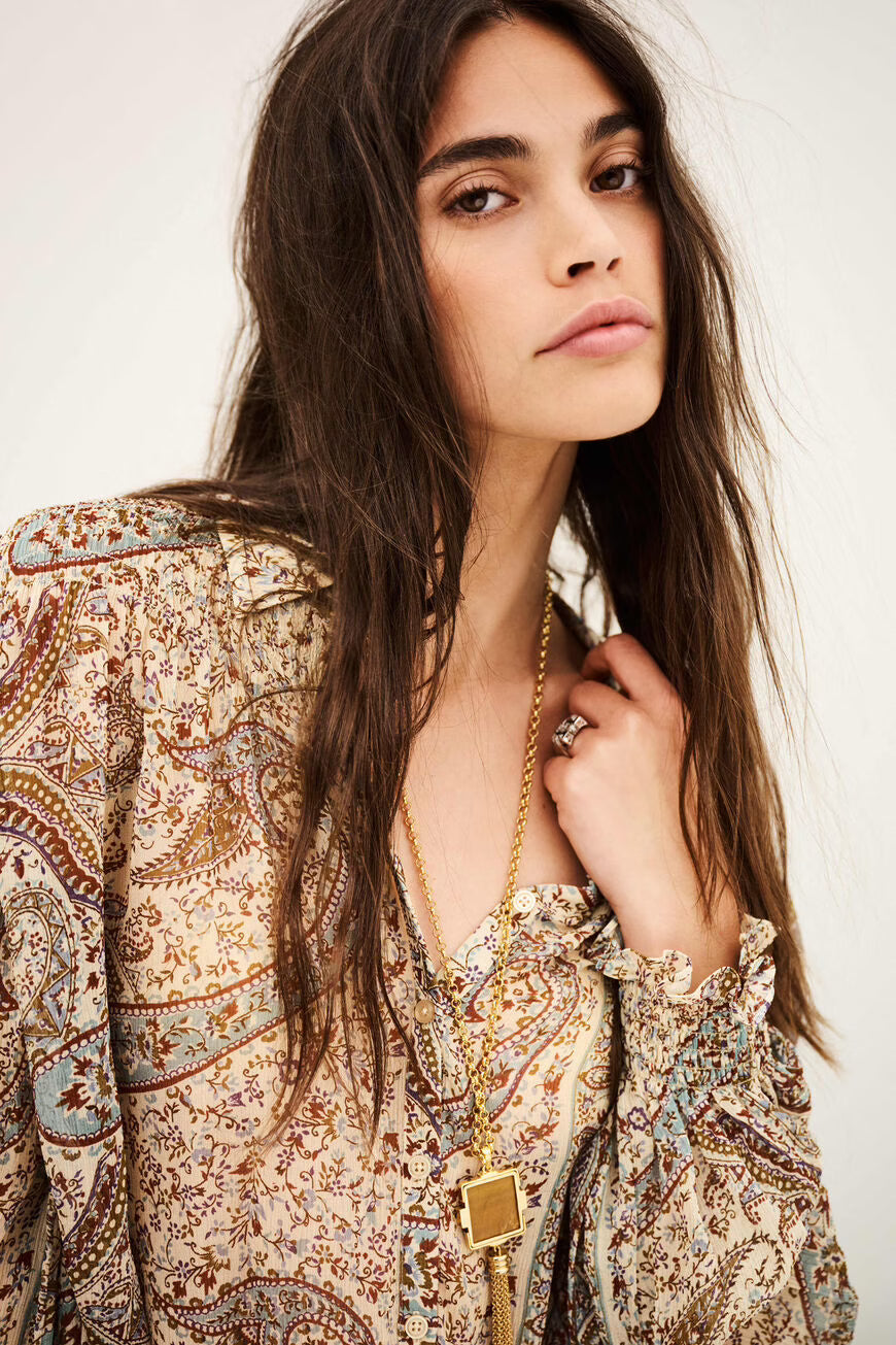 Ba&Sh Cleo Paisley Blouse