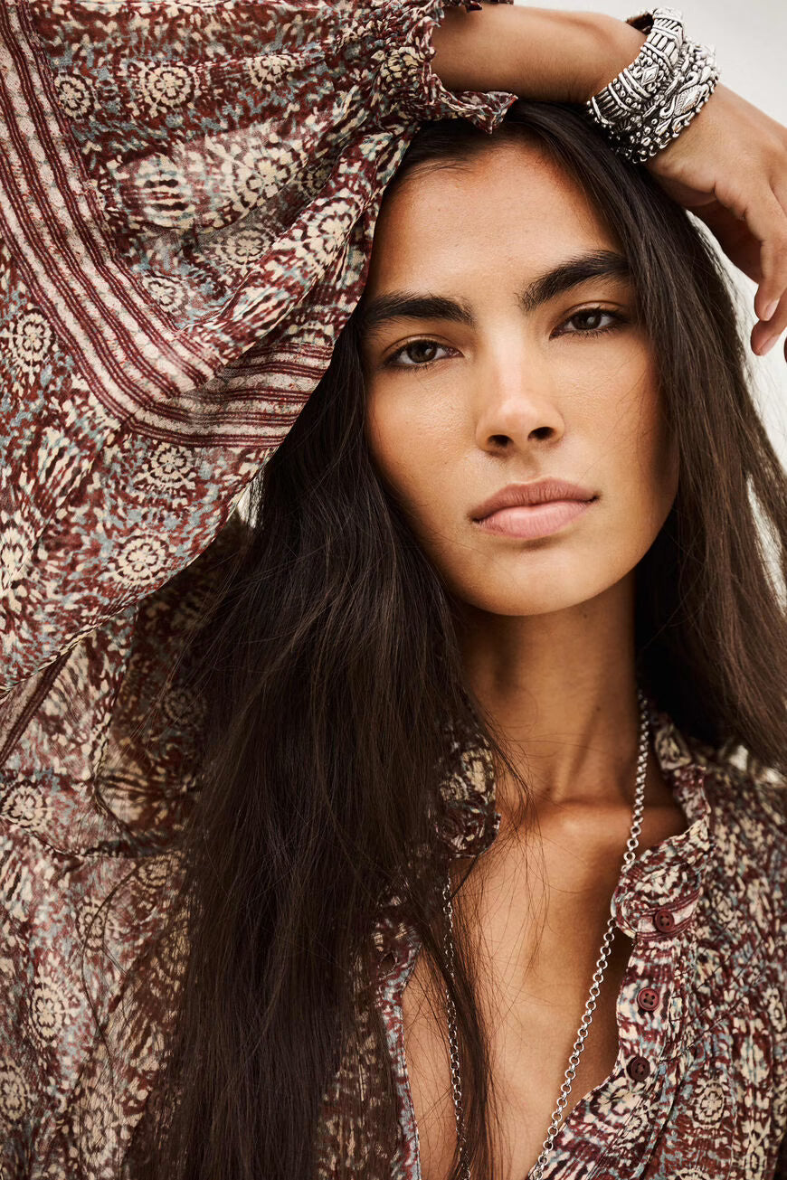 Ba&Sh Dennia Blouse - Burgundy
