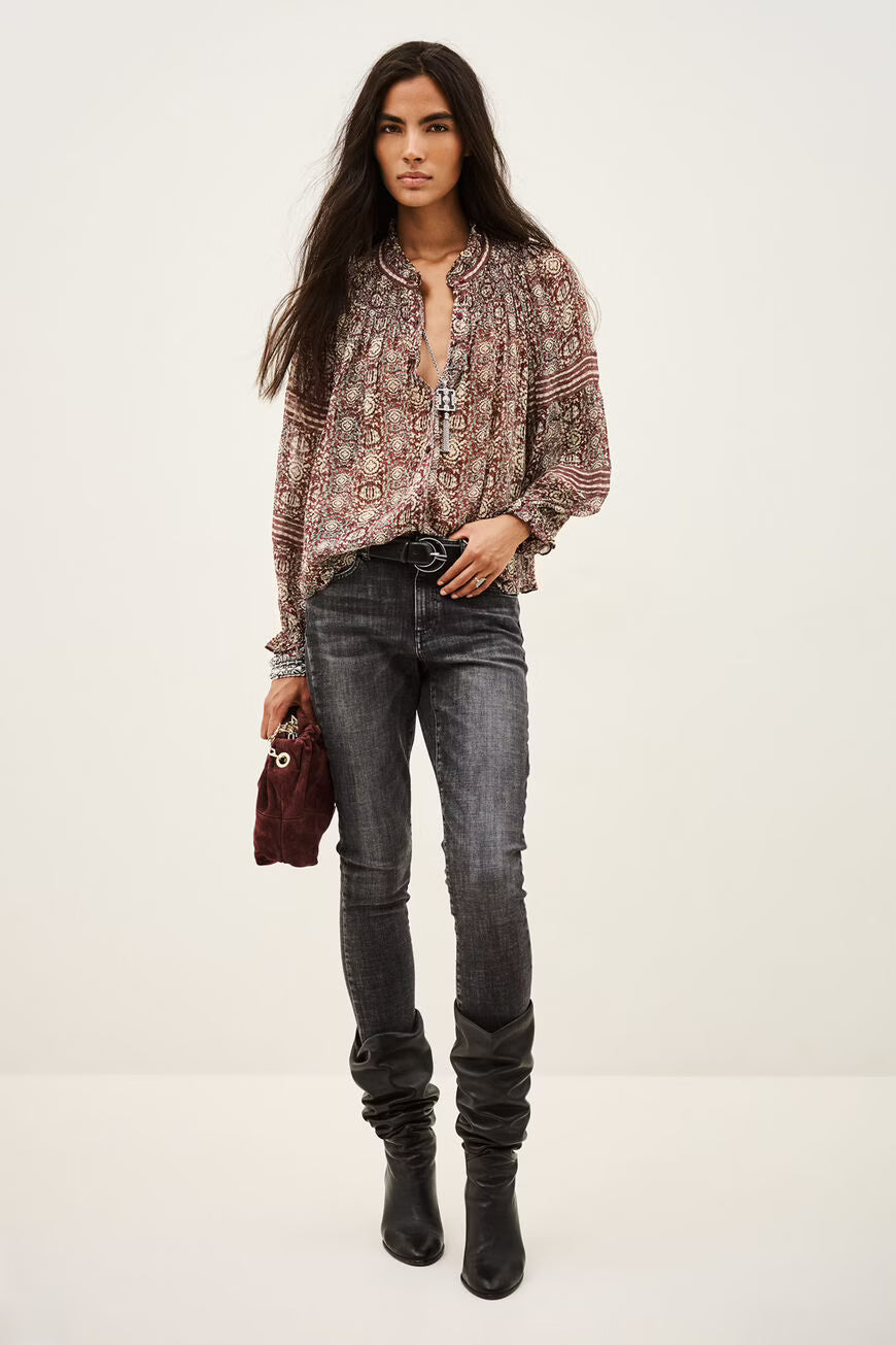 Ba&Sh Dennia Blouse - Burgundy