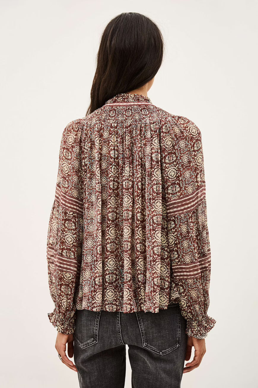 Ba&Sh Dennia Blouse - Burgundy