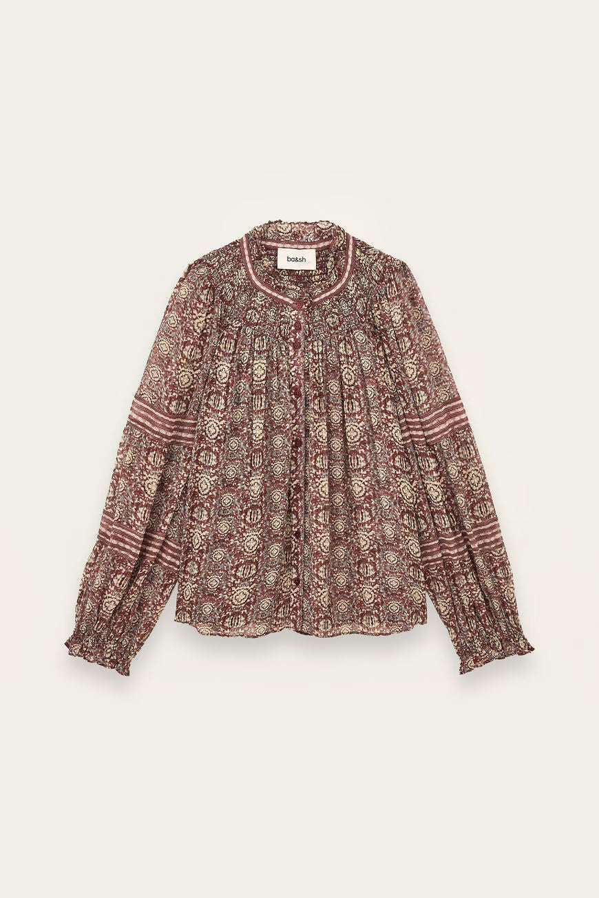 Ba&Sh Dennia Blouse - Burgundy