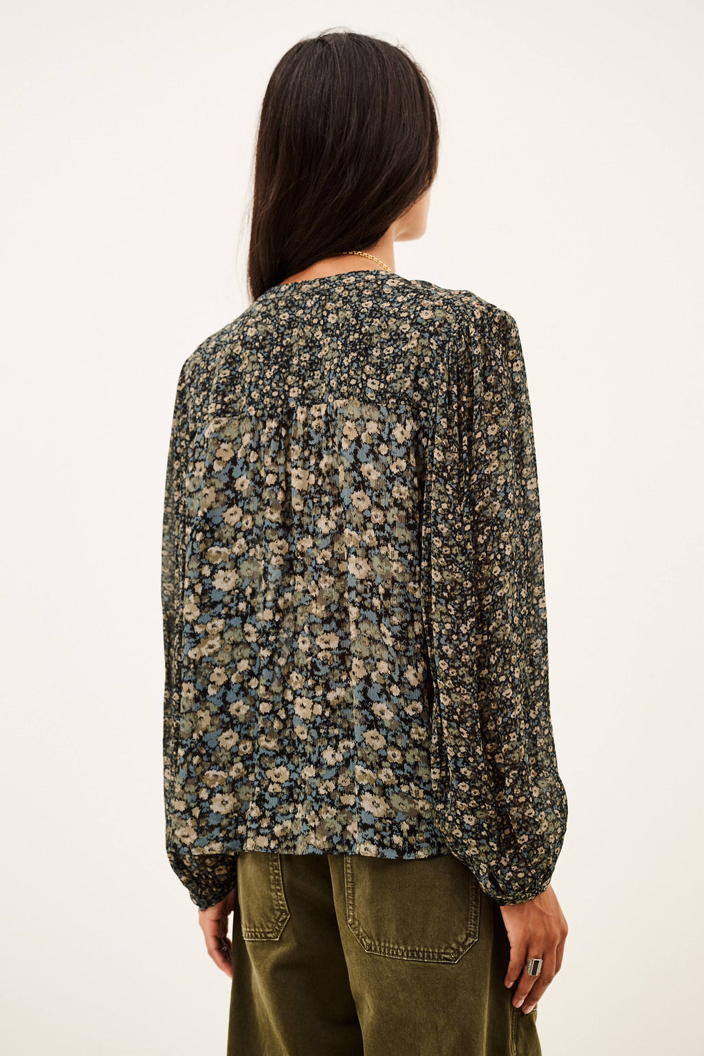 Ba&Sh Kross Romantic Blouse - Khaki