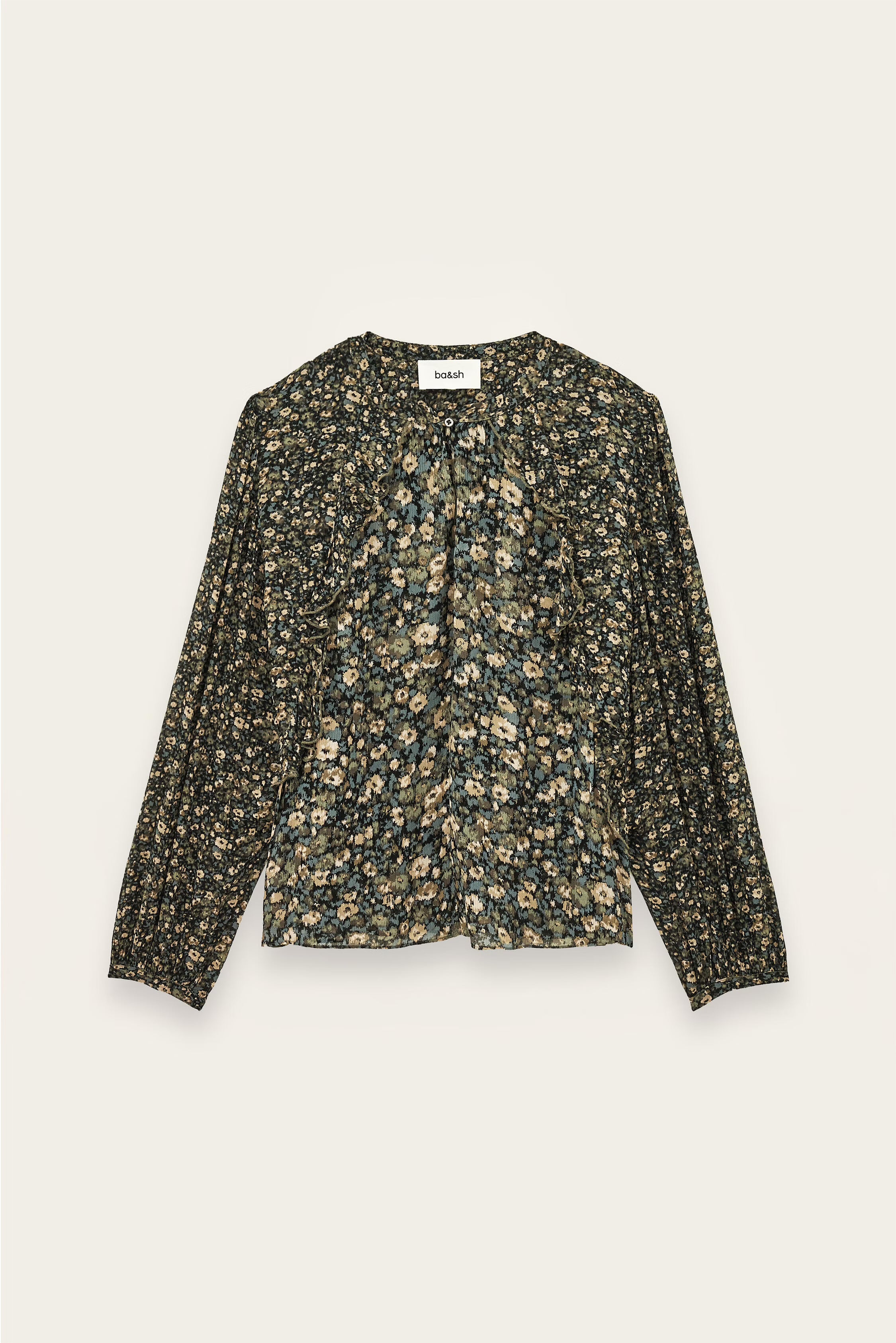 Ba&Sh Kross Romantic Blouse - Khaki