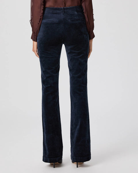 Paige Laurel Canyon Bootcut Velvet - Deep Navy