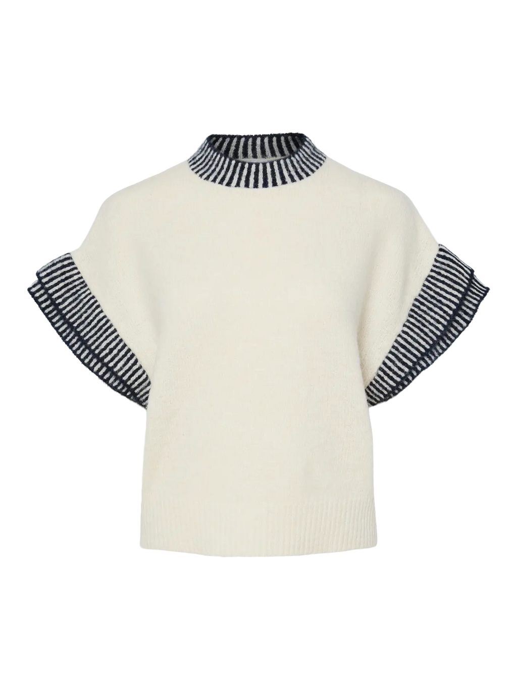 YAS Telo Knit Jumper - White