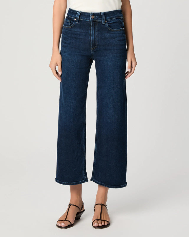 Paige Wide Leg Anessa Jeans - Basilica