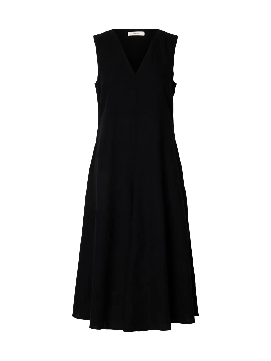 Selected Luisa Linen Dress - Black