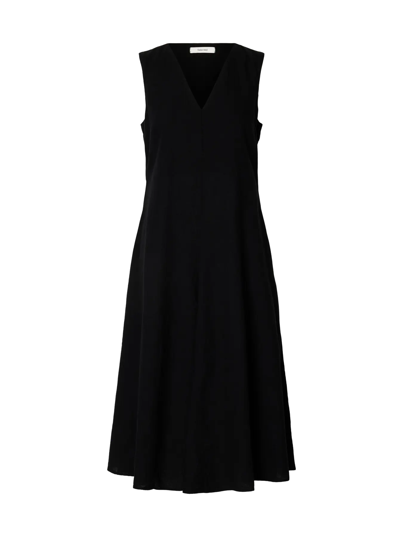 Selected Luisa Linen Dress - Black