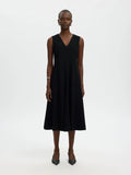 Selected Luisa Linen Dress - Black