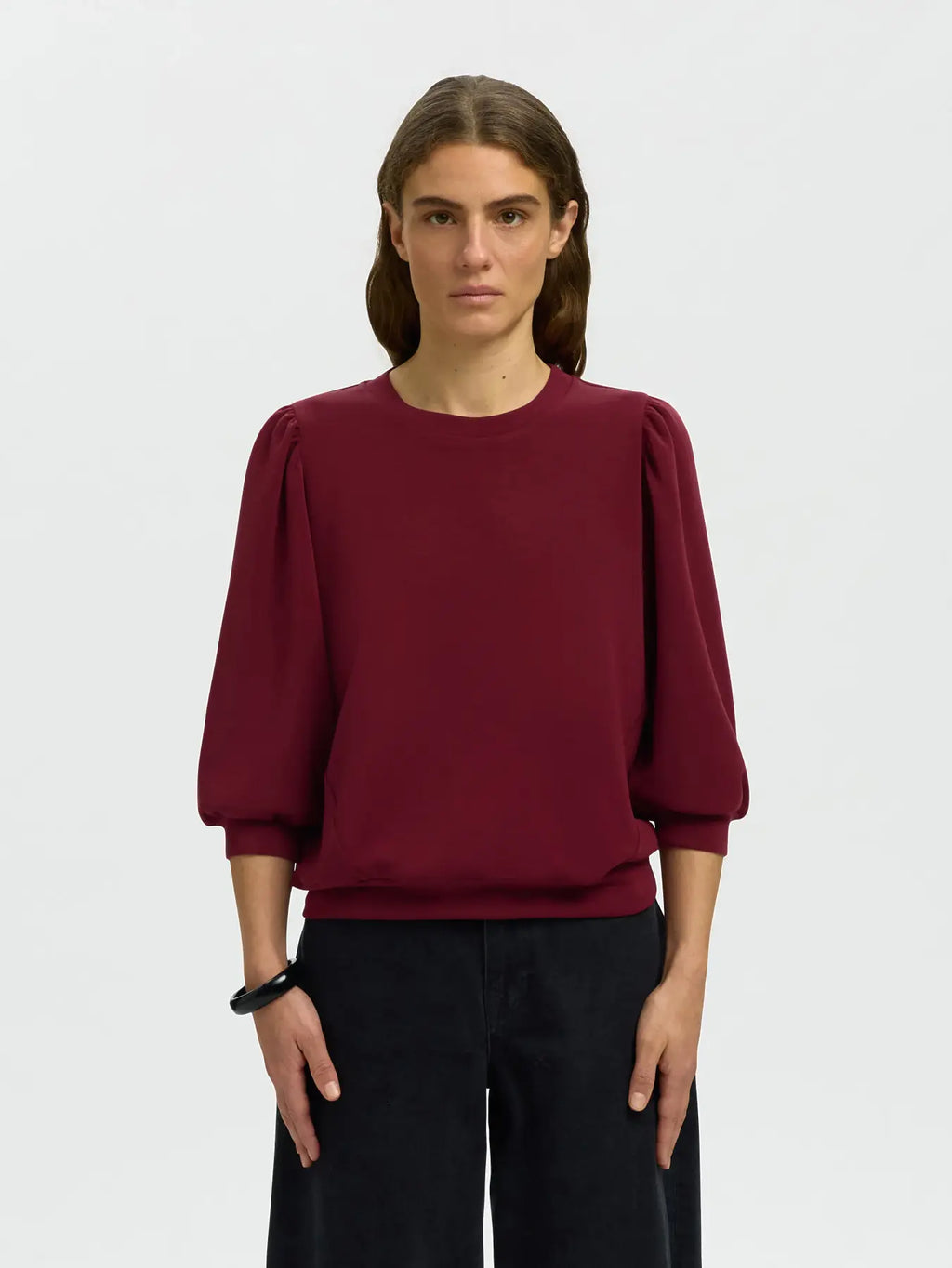 Selected Tenny Sweatshirt - Tawny Port