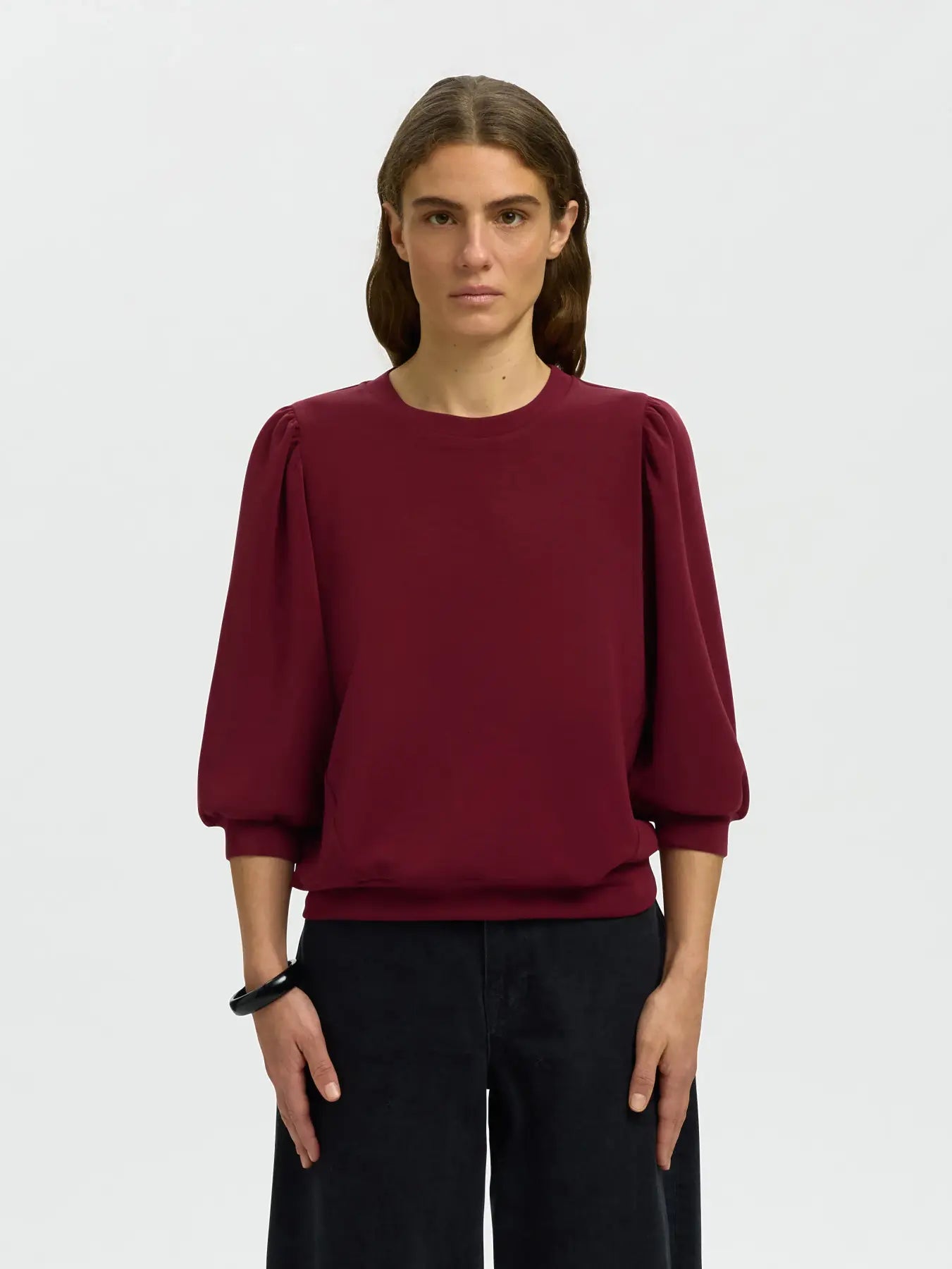 Selected Tenny Sweatshirt - Tawny Port