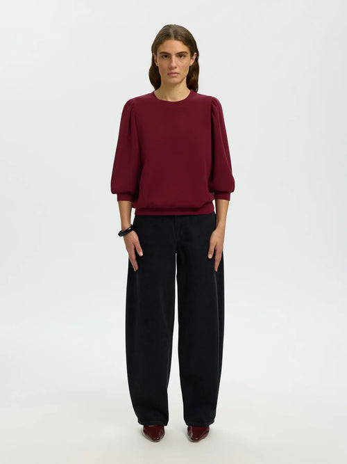 Selected Tenny Sweatshirt - Tawny Port