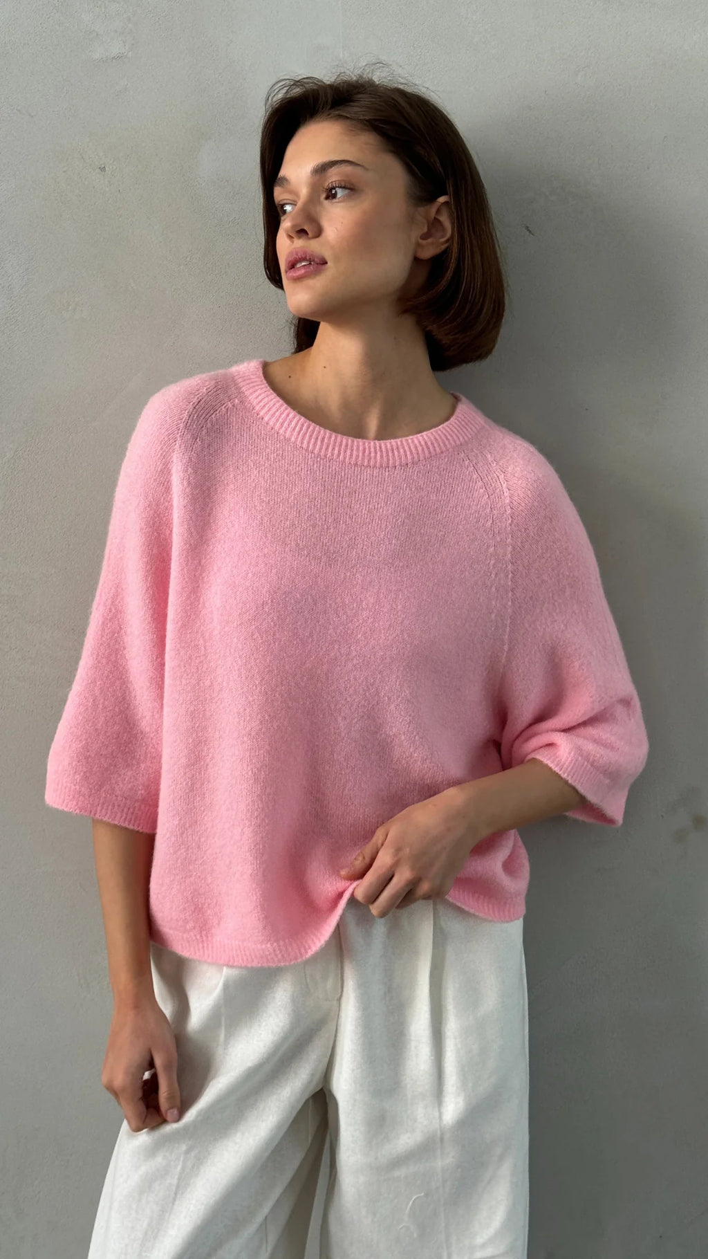 Charli Piper Jumper - Flamingo