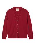 Jumper 1234 Velvet Cardigan - Claret