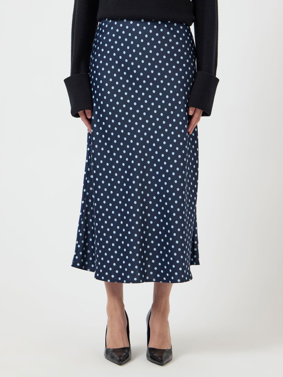 YAS Pella Midi Skirt - Navy