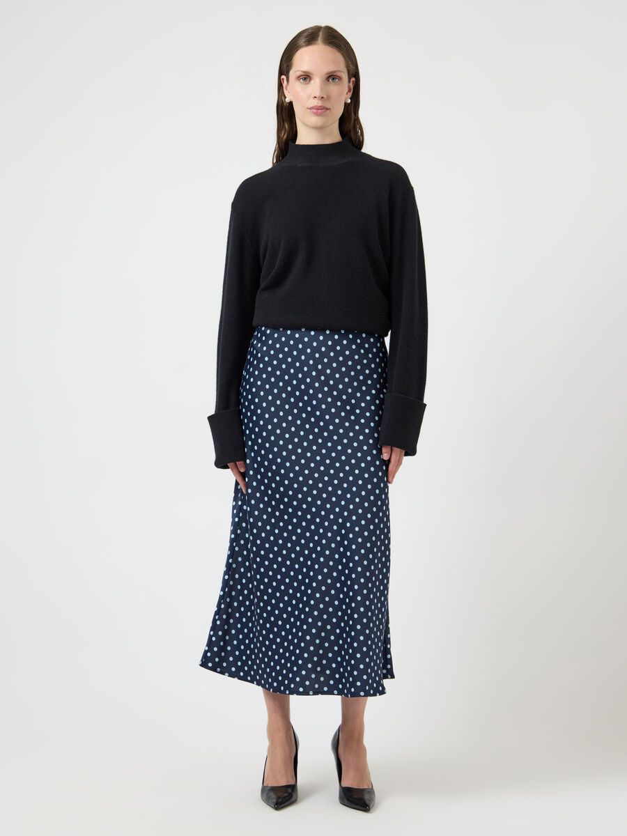 YAS Pella Midi Skirt - Navy