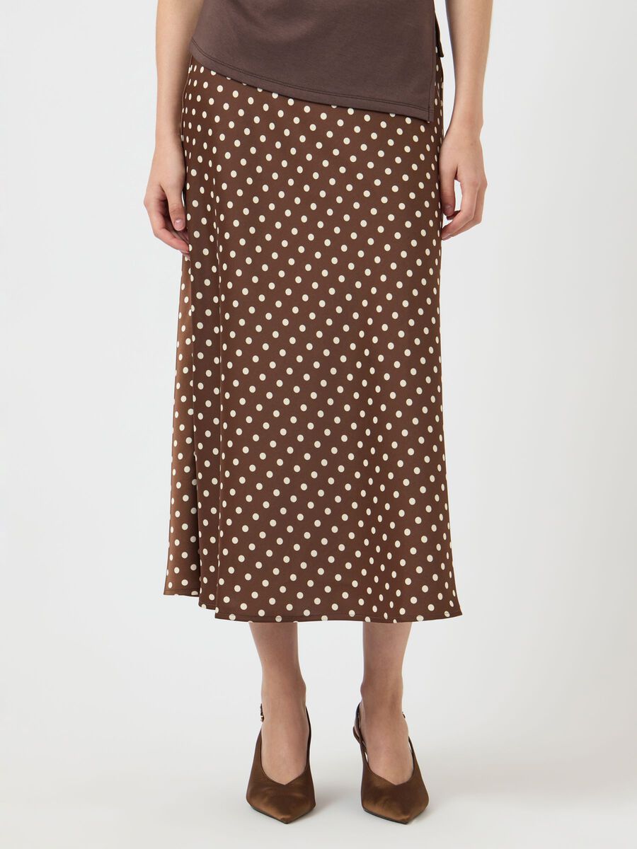 YAS Pella Midi Skirt - Pinecone
