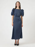 YAS Pella Midi Dress - Navy