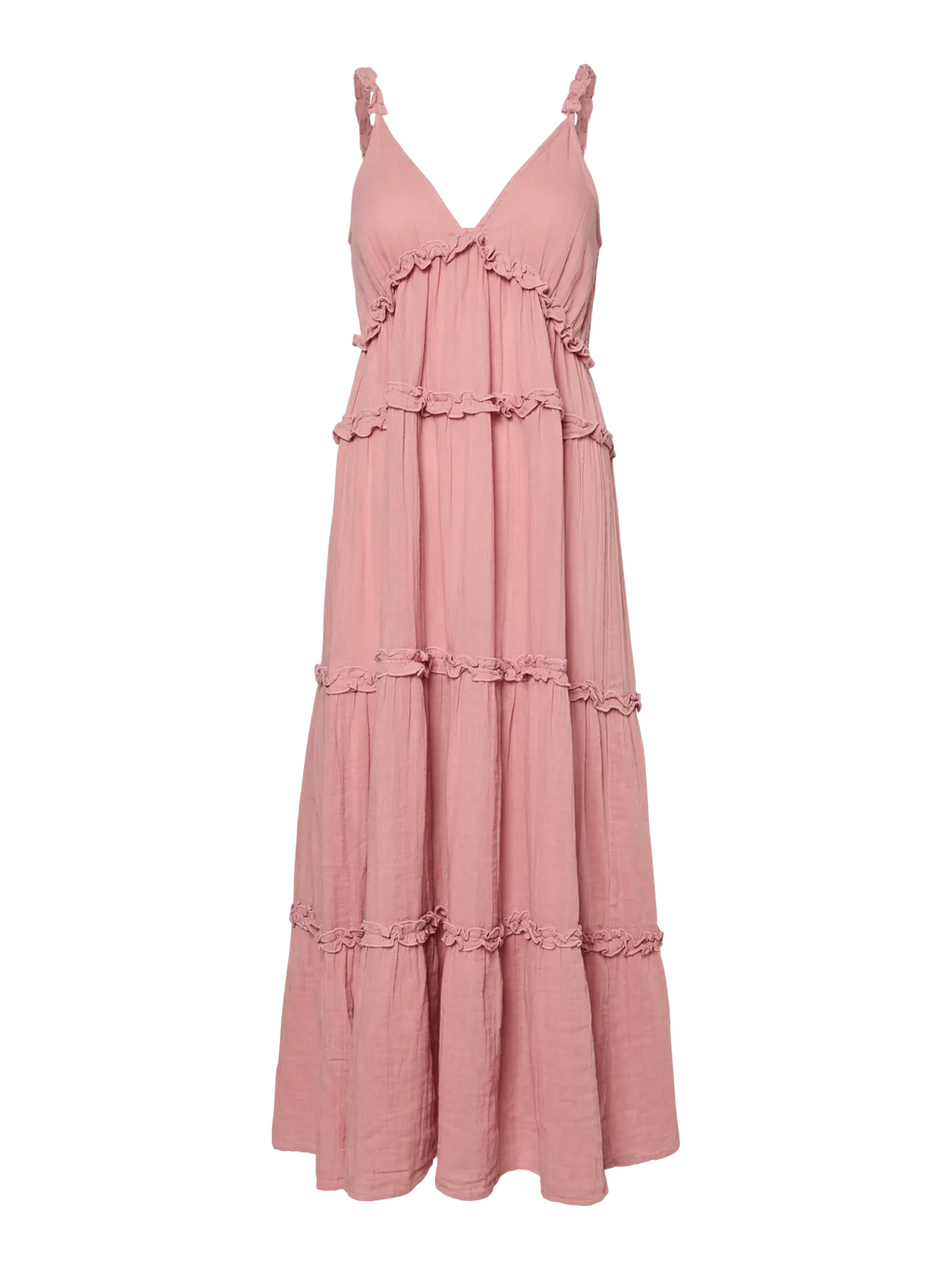 YAS Anina Frill Maxi - Pink