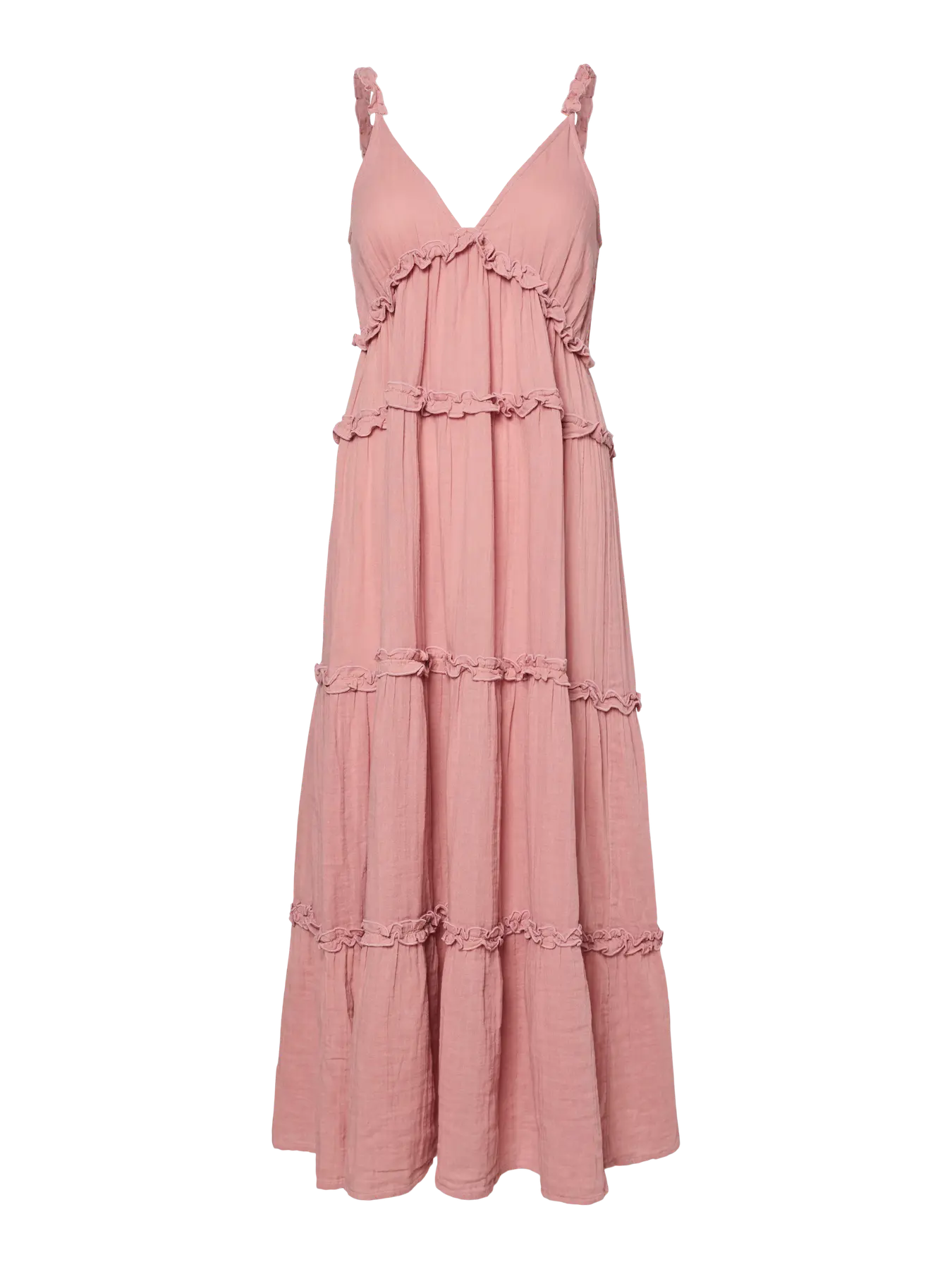 YAS Anina Frill Maxi - Pink
