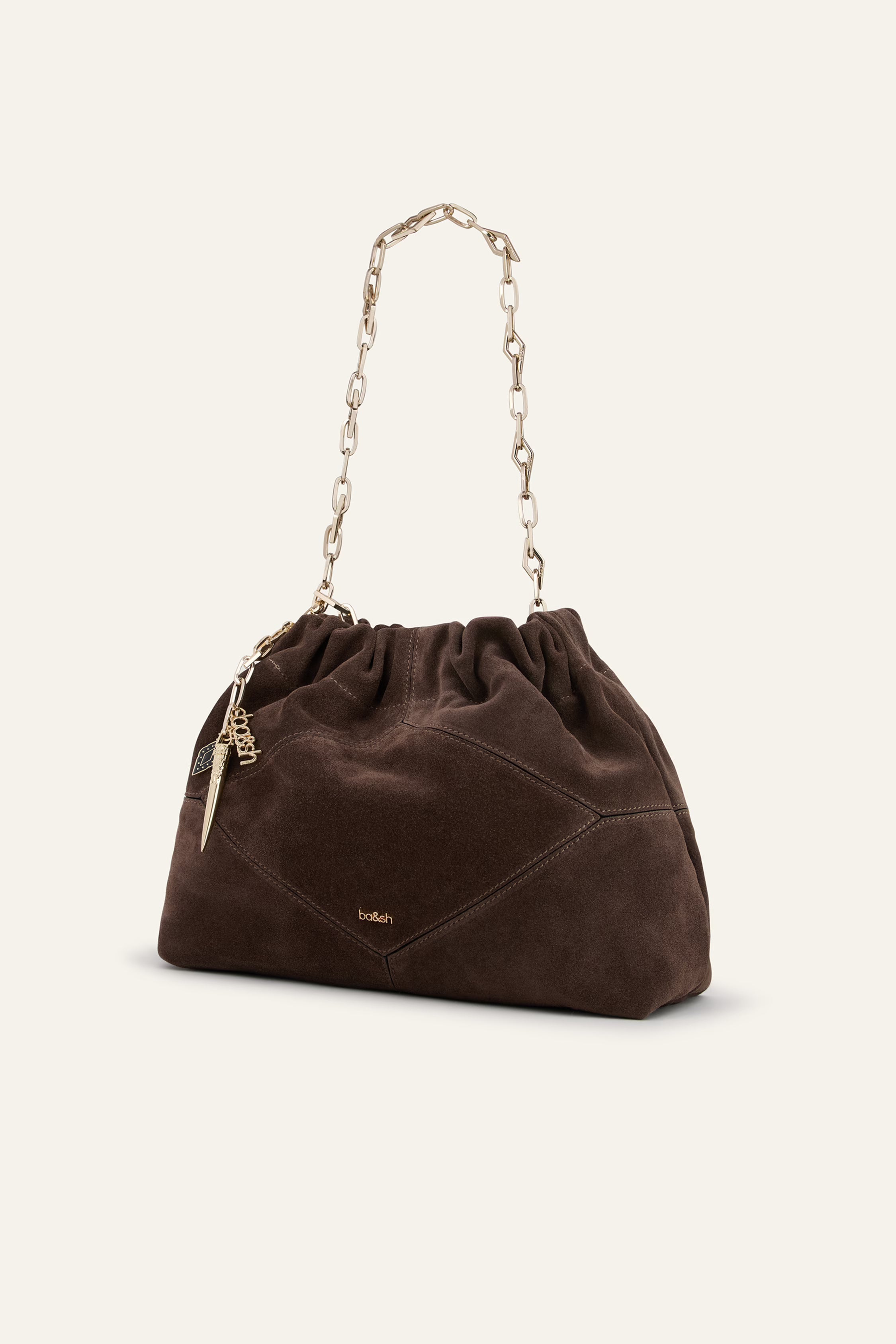 Ba&Sh June Suede Tote Bag - Choco