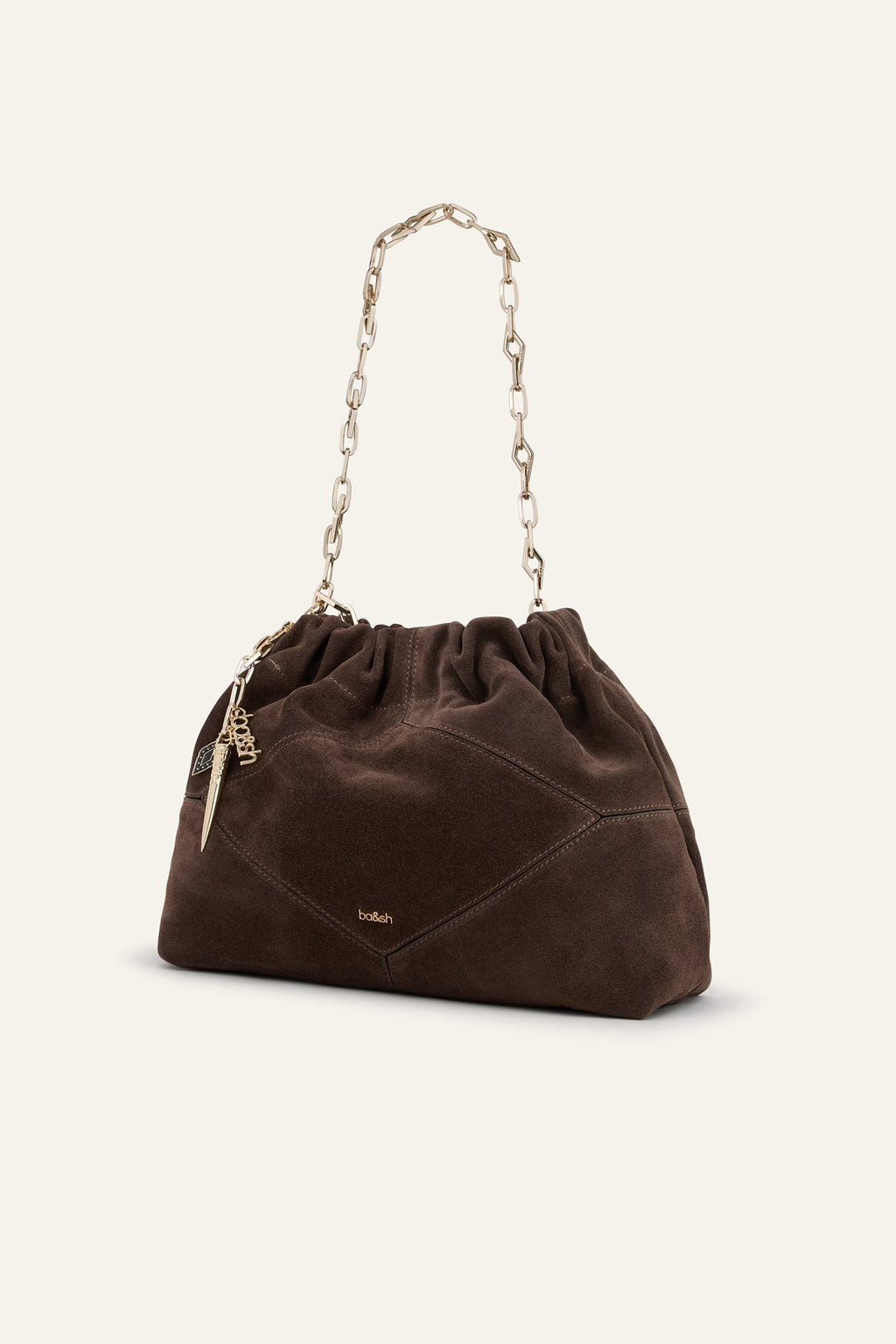 Ba&Sh June Suede Tote Bag - Choco