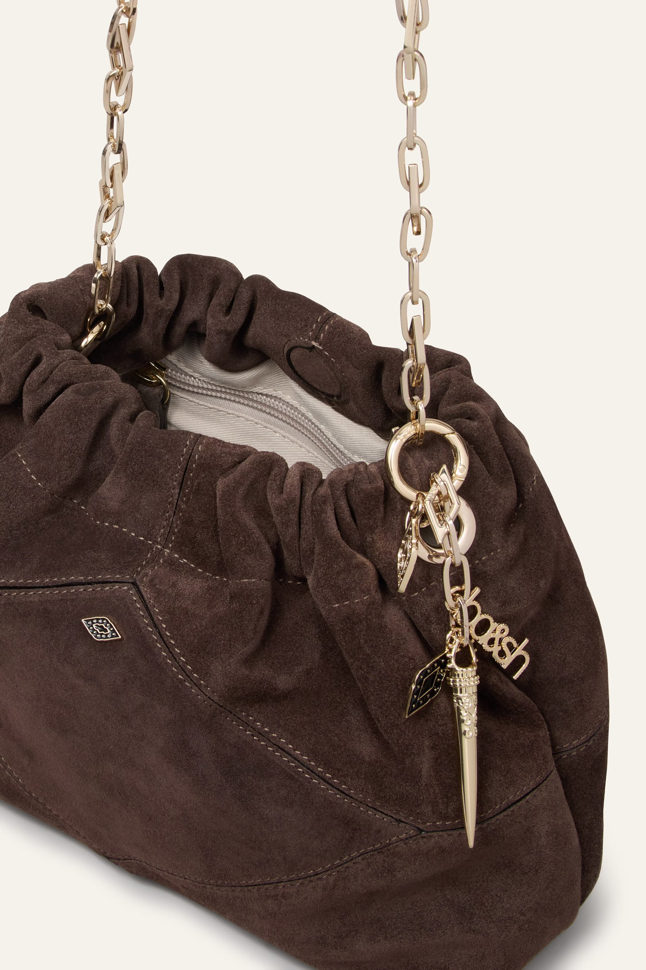 Ba&Sh June Suede Tote Bag - Choco
