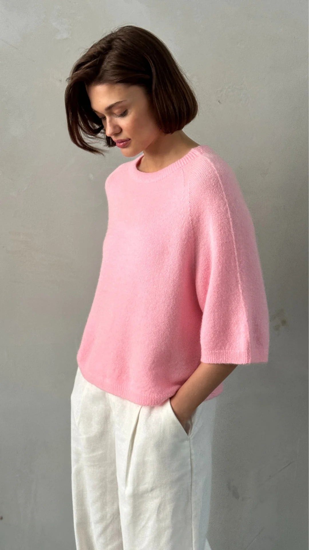 Charli Piper Jumper - Flamingo