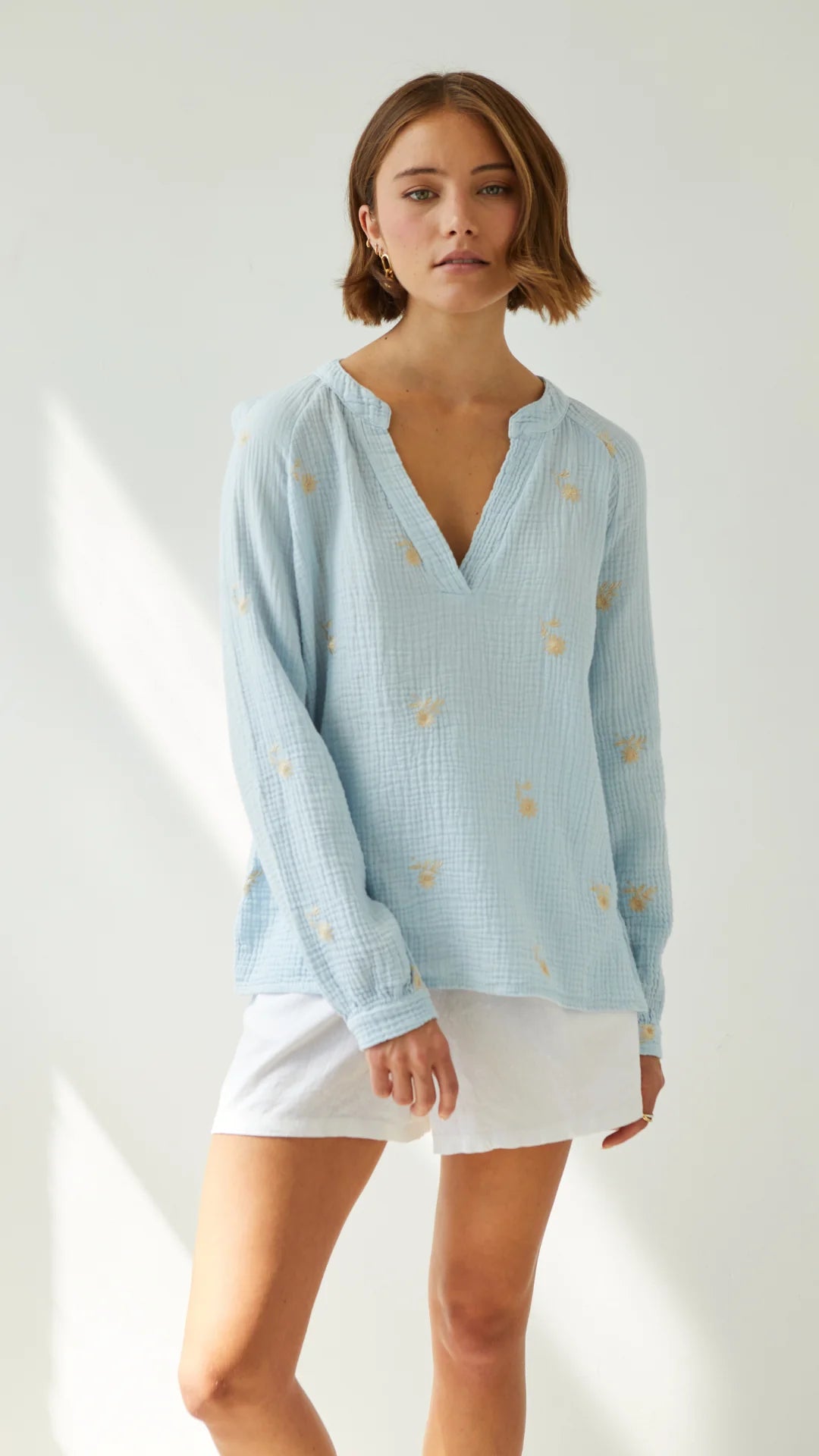 Charli Zaina Top - Sky Blue