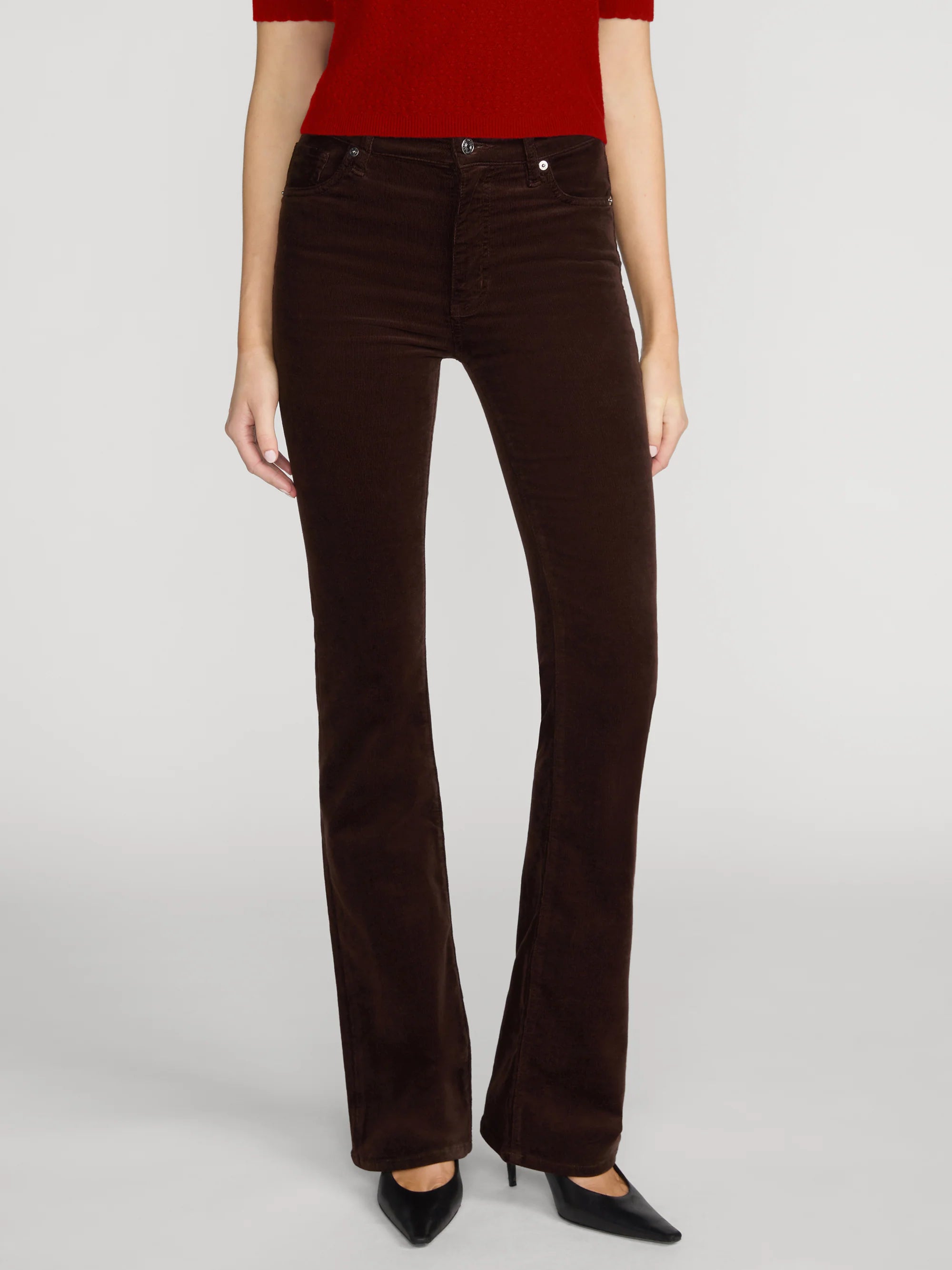 Frame The Reboot Cord Jeans - Espresso