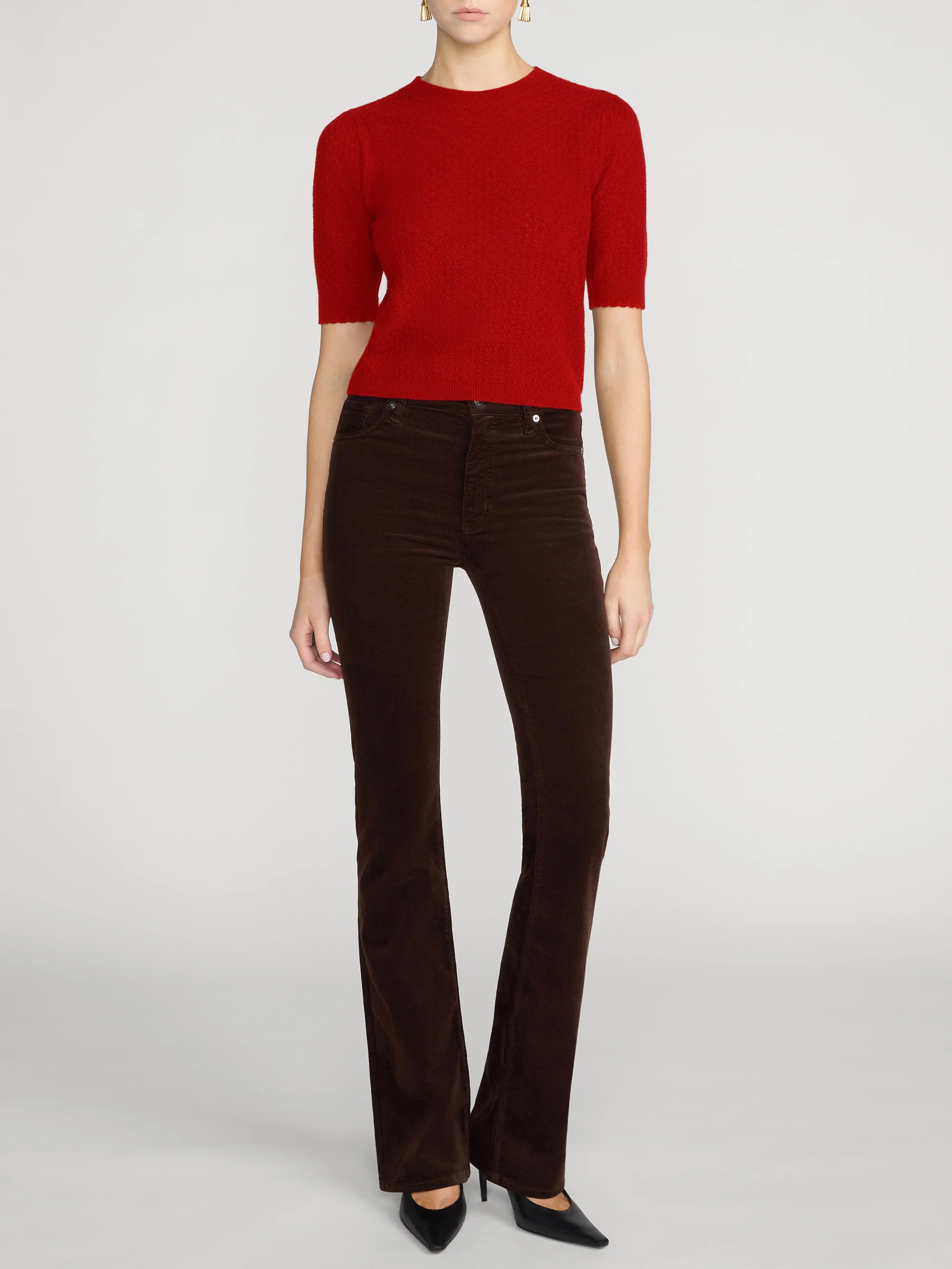 Frame The Reboot Cord Jeans - Espresso